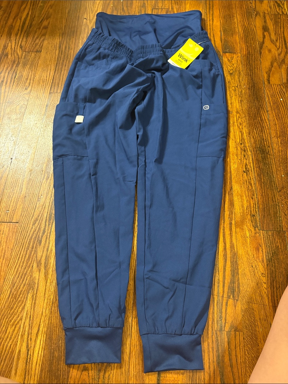 🎉NWT! WonderWink Navy Maternity Women's Jogger Scrub Pants!